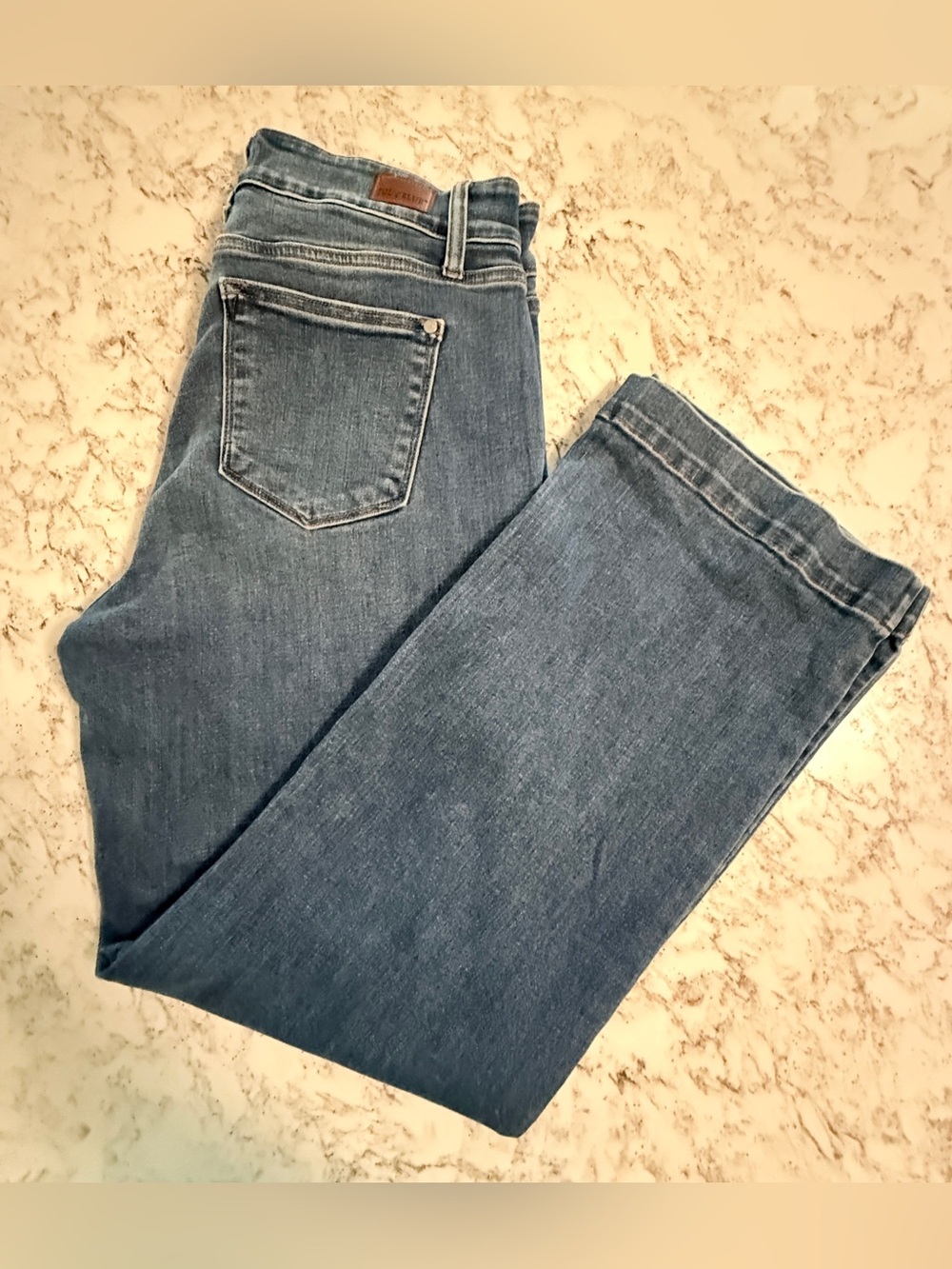 Judy Blue 15/32 Wide Leg Jeans in Classic Blue Wash